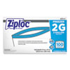 <strong>Ziploc®</strong><br />Double Zipper Freezer Bags, 2 gal, 2.7 mil, 13" x 15.5", Clear, 100/Carton