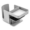 <strong>deflecto®</strong><br />Standing Desk Cup Holder Organizer, Two Sections, 3.94 x 7.04 x 3.54, Gray