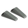 <strong>Master Caster®</strong><br />Big Foot Doorstop, No Slip Rubber Wedge, 2.25w x 4.75d x 1.25h, Gray, 2/Pack