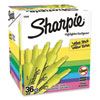 <strong>Sharpie®</strong><br />Tank Style Highlighter Value Pack, Fluorescent Yellow Ink, Chisel Tip, Yellow Barrel, 36/Box