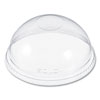 Plastic Dome Lid, Fits 5.5 oz to 26 oz Cold Cups, Clear, 1,000/Carton