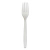 <strong>Boardwalk®</strong><br />Heavyweight Polypropylene Cutlery, Fork, White, 1000/Carton