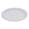 <strong>Boardwalk®</strong><br />Hi-Impact Plastic Dinnerware, Plate, 10" dia, White, 500/Carton