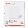 <strong>Universal®</strong><br />Top-Load Poly Sheet Protectors, Heavy Gauge, Nonglare, Clear 50/Pack