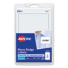<strong>Avery®</strong><br />Printable Adhesive Name Badges, 3.38 x 2.33, White, 100/Pack