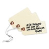 <strong>Avery®</strong><br />Double Wired Shipping Tags, 11.5 pt Stock, 4.25 x 2.13, Manila, 1,000/Box