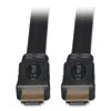 <strong>Tripp Lite</strong><br />High Speed HDMI Flat Cable, Ultra HD 4K, Digital Video with Audio (M/M), 6 ft, Black