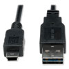 <strong>Tripp Lite</strong><br />Universal Reversible USB 2.0 Cable, Reversible A to 5-Pin Mini B (M/M), 6 ft, Black