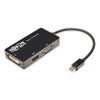 <strong>Tripp Lite</strong><br />Keyspan Mini DisplayPort to VGA/DVI/HDMI All-in-One Adapter/Converter, Thunderbolt 1 and 2, 6"