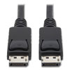 DisplayPort Cable with Latches (M/M), 6 ft, Black