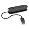 <strong>Tripp Lite</strong><br />USB 2.0 Ultra-Mini Compact Hub with Power Adapter, 4 Ports, Black
