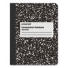 <strong>Universal®</strong><br />Composition Book, Wide/Legal Rule, Black Marble Cover, (100) 9.75 x 7.5 Sheets