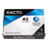 No. 2 Bulk Pack Blades for X-Acto Knives, 100/Box