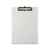 PLASTIC CLIPBOARD, 0." CAPACITY, HOLDS 8.5 X 11 SHEETS, PEARL