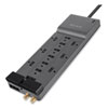 Professional Series SurgeMaster Surge Protector, 12 AC Outlets, 10 ft Cord, 3,996 J, Dark Gray