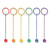 <strong>Champion Sports</strong><br />Swing Ball Set, 5.5" Diameter, Assorted Colors, 6/Set