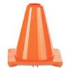 Hi-Visibility Vinyl Cones, 6" Tall, Orange