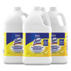 Disinfectant Deodorizing Cleaner Concentrate, Lemon Scent, 128 oz Bottle, 4/Carton