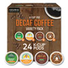 Decaf Variety Coffee K-Cups, Assorted Flavors, 0.38 oz K-Cup, 24/Box