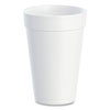 <strong>Dart®</strong><br />Foam Drink Cups, 16 oz, White, 20/Bag, 25 Bags/Carton