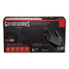 <strong>GloveWorks® by AMMEX®</strong><br />Industrial Nitrile Gloves, Powder-Free, 5 mil, Medium, Black, 100/Box, 10/Carton