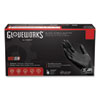 <strong>GloveWorks® by AMMEX®</strong><br />Industrial Nitrile Gloves, Powder-Free, 5 mil, Large, Black, 100 Gloves/Box, 10 Boxes/Carton