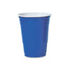 Solo Plastic Party Cold Cups, 16 Oz, Blue, 50/pack