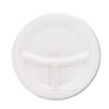 Mediumweight Foam Plates, 3-Compartment, 9" Dia, White, 125/pack