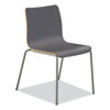 <strong>HON®</strong><br />Ruck Laminate Chair, Supports Up to 300 lb, 18" Seat Height, Charcoal Seat/Back, Silver Base