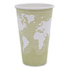 <strong>Eco-Products®</strong><br />World Art Renewable and Compostable Hot Cups, 16 oz, Moss, 50/Pack