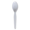<strong>Boardwalk®</strong><br />Mediumweight Polystyrene Cutlery, Teaspoon, White, 100/Box