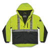 GloWear 8275 Class 2 Heavy-Duty Hi-Vis Workwear Sherpa Jacket, 4X-Large, Lime