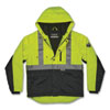 GloWear 8275 Class 2 Heavy-Duty Hi-Vis Workwear Sherpa Lined Jacket, 2X-Large, Lime