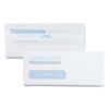 <strong>Quality Park™</strong><br />Double Window Redi-Seal Security-Tinted Envelope, #8 5/8, Commercial Flap, Redi-Seal Closure, 3.63 x 8.63, White, 500/Box