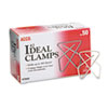 Ideal Clamps, #2, Smooth, Silver, 50/Box