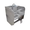 <strong>BK Resources</strong><br />Stainless Steel Hand Sink with Side Splashes, 14" l x 10" w x 5" d, Ships in 4-6 Business Days