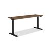 Coordinate Height Adjustable Desk Bundle 2-Stage, 70" x 22" x 27.75" to 47", Pinnacle\Black