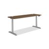 Coordinate Height Adjustable Desk Bundle 2-Stage, 70" x 22" x 27.75" to 47", Pinnacle\Silver