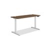 Coordinate Height Adjustable Desk Bundle 2-Stage, 58" x 22" x 27.75" to 47", Pinnacle\Designer White