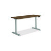 Coordinate Height Adjustable Desk Bundle 2-Stage, 58" x 22" x 27.75" to 47", Pinnacle\Silver