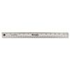 <strong>Westcott®</strong><br />Stainless Steel Office Ruler With Non Slip Cork Base, Standard/Metric, 15" Long