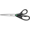 <strong>Westcott®</strong><br />KleenEarth Scissors, 9" Long, 3.75" Cut Length, Black Straight Handle