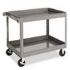 <strong>Tennsco</strong><br />Two-Shelf Metal Cart, Metal, 2 Shelves, 500 lb Capacity, 24" x 36" x 32", Gray