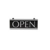 Century Series Reversible Open/Closed Sign, w/Suction Mount, 13 x 5, Black