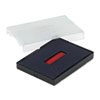 T4727 Printy Replacement Pad for Trodat Self-Inking Stamps, 1.63" x 2.5", Blue/Red