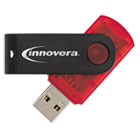 USB 2.0 Flash Drive, 64 GB, Red IVR37664