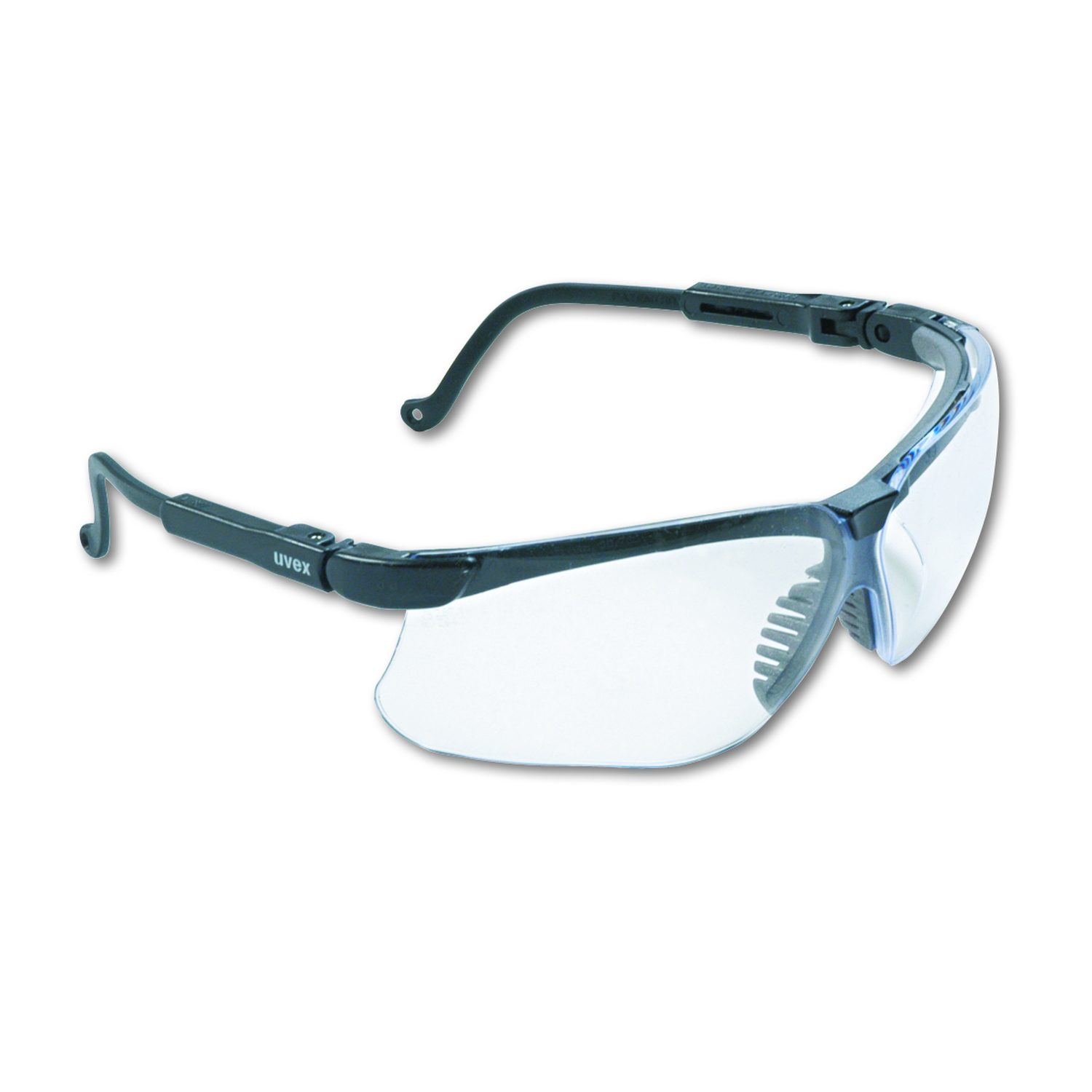 MCR Safety ST1 Series Eyewear, Black Frame, Clear Lens, 1/Each | AFT
