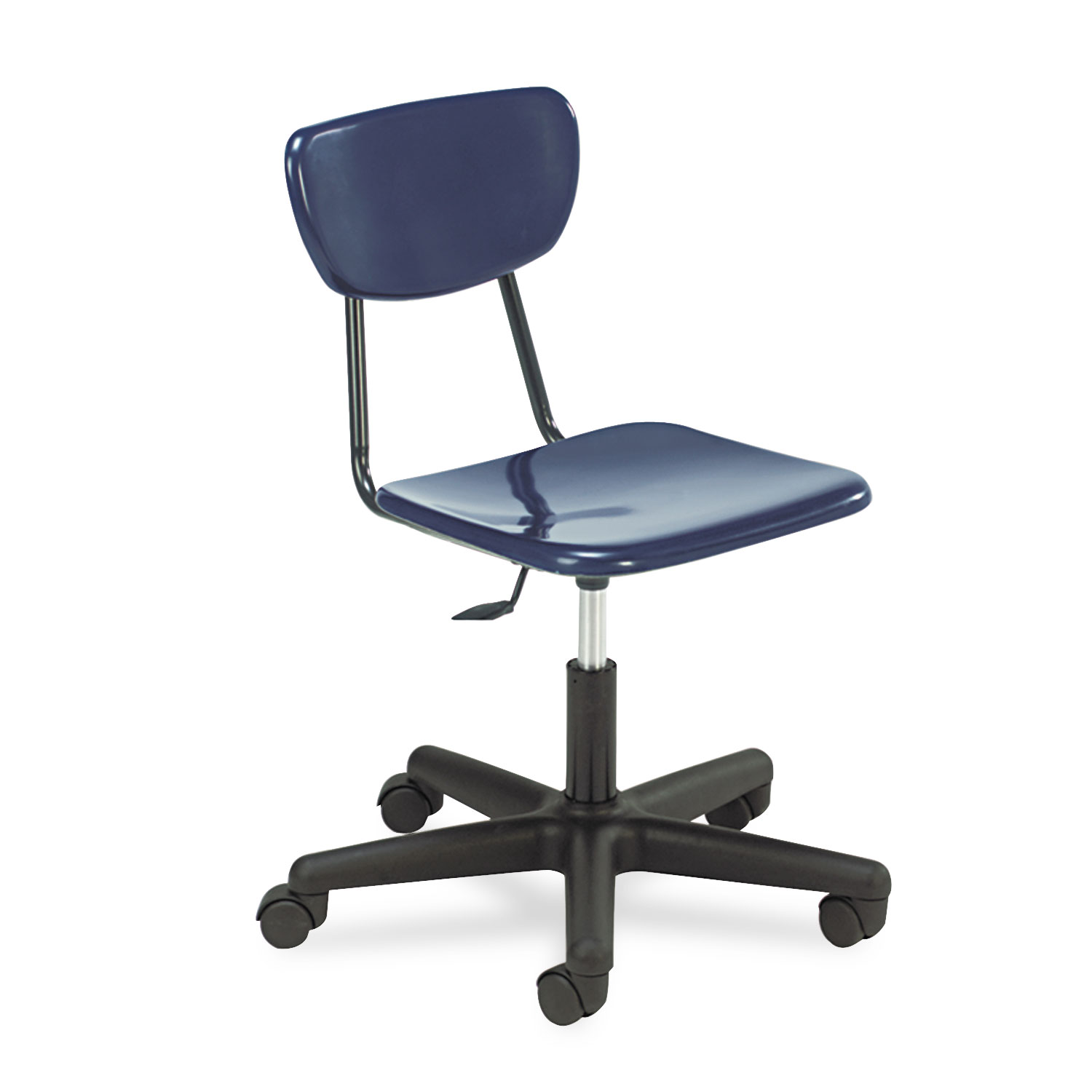 Adjustable-Height Teachers Chair, 27-3/432-7/8, Navy
