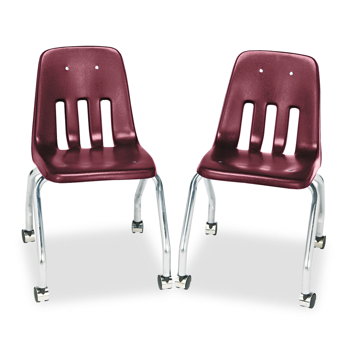 Standard Teachers Chair, 18-5/8 x 21 x 30, Wine, 2/Carton