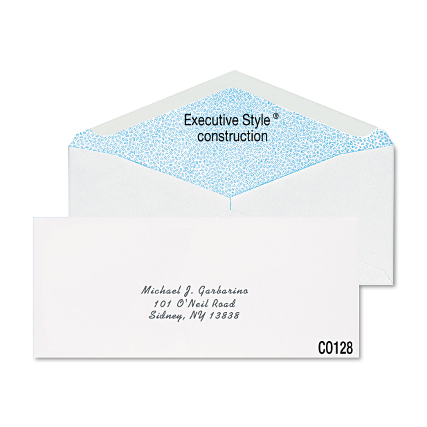  Columbian COLO128 Gummed Flap Business Envelope, #10, Bankers Flap, Gummed Closure, 4.13 x 9.5, White, 500/Box (QUACO128) 